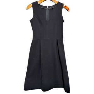 Madewell Womens Size XS Midnight Blue Sleeveless Seamed Rib Fit Flare Mini Dress